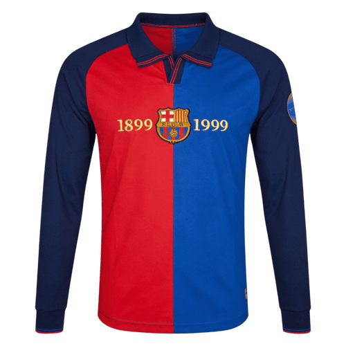 Retro Soccer Jersey Barcelona Home Long Sleeve 1999/00