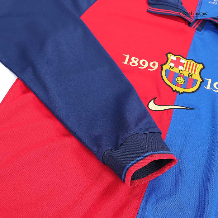 Retro Soccer Jersey Barcelona Home Long Sleeve 1999/00