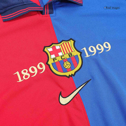 Retro Soccer Jersey Barcelona Home Long Sleeve 1999/00