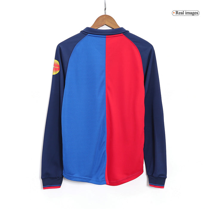 Retro Soccer Jersey Barcelona Home Long Sleeve 1999/00