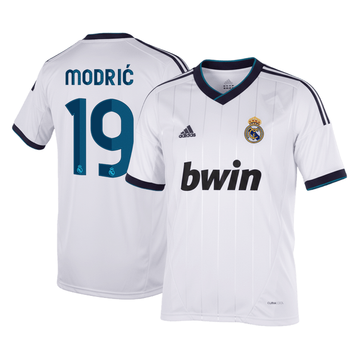 Retro Soccer Jersey MODRI? #19 Real Madrid Home 2012/13