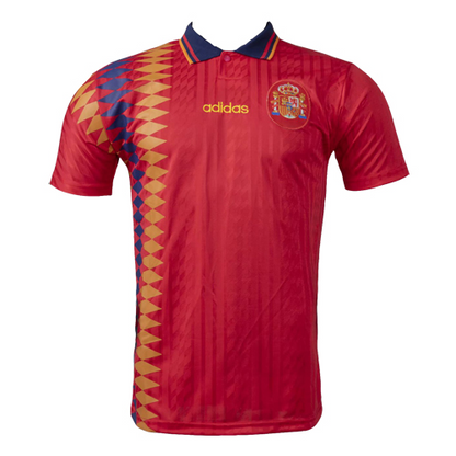 Retro Soccer Jersey Spain Home World Cup 1994
