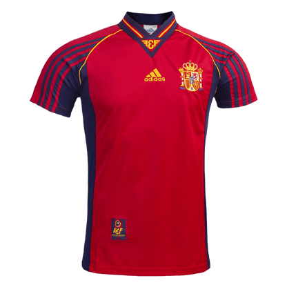 Retro Soccer Jersey Spain Home World Cup 1998