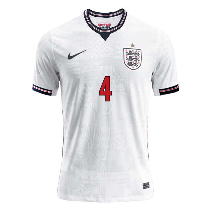 RICE #4 England Home Player Version Jersey World Cup 2026