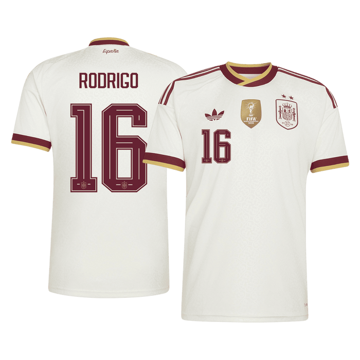 RODRIGO #16 Spain Away Soccer Jersey World Cup 2026