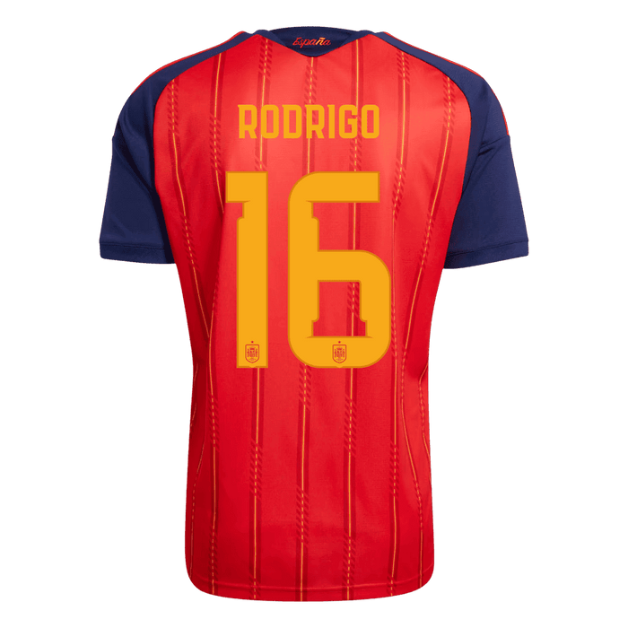 RODRIGO #16 Spain Home Player Version Jersey World Cup 2026 - Champion