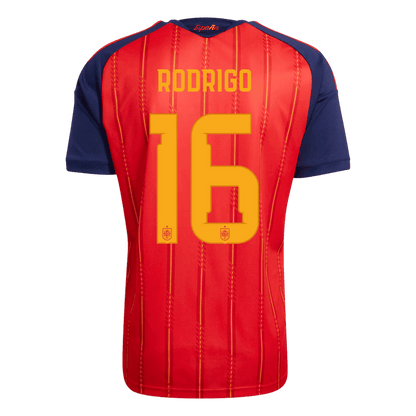 RODRIGO #16 Spain Home Player Version Jersey World Cup 2026 - Champion