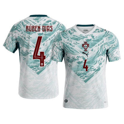 RúBEN DIAS #4 Portugal Away Soccer Jersey World Cup 2026
