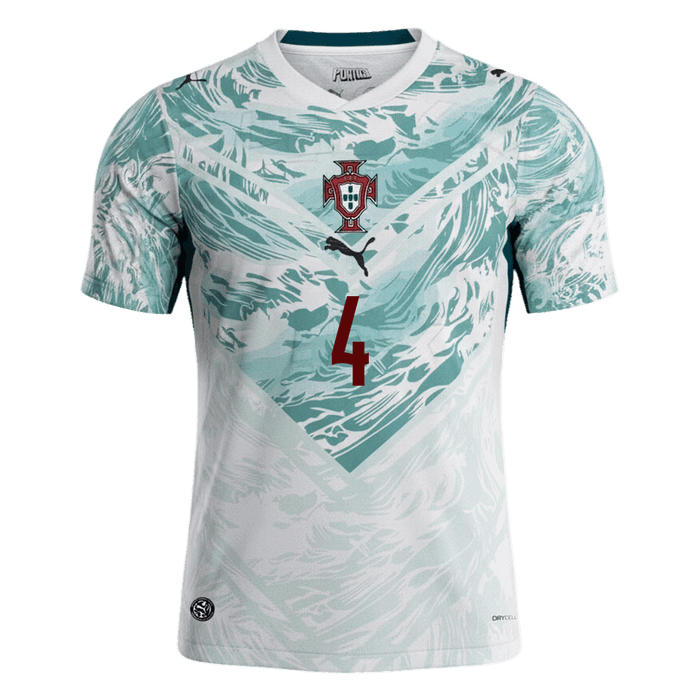 RúBEN DIAS #4 Portugal Away Soccer Jersey World Cup 2026