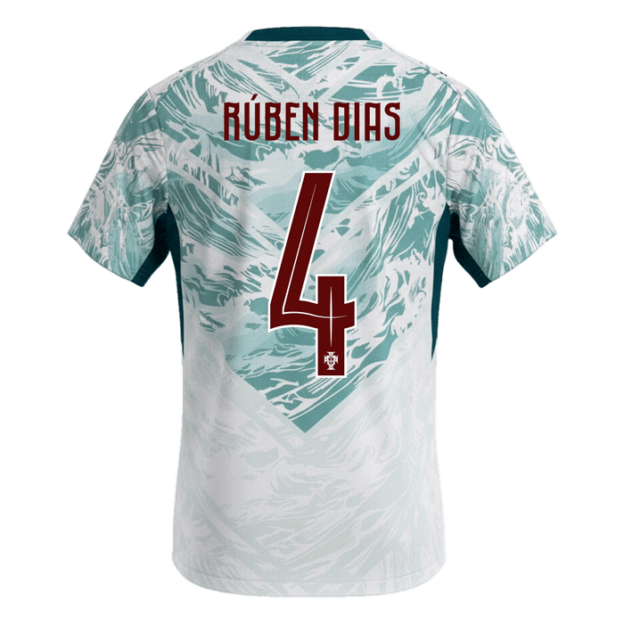 RúBEN DIAS #4 Portugal Away Soccer Jersey World Cup 2026