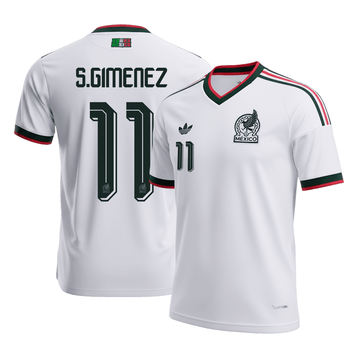 S.GIMENEZ #11 Mexico Away Soccer Jersey World Cup 2026