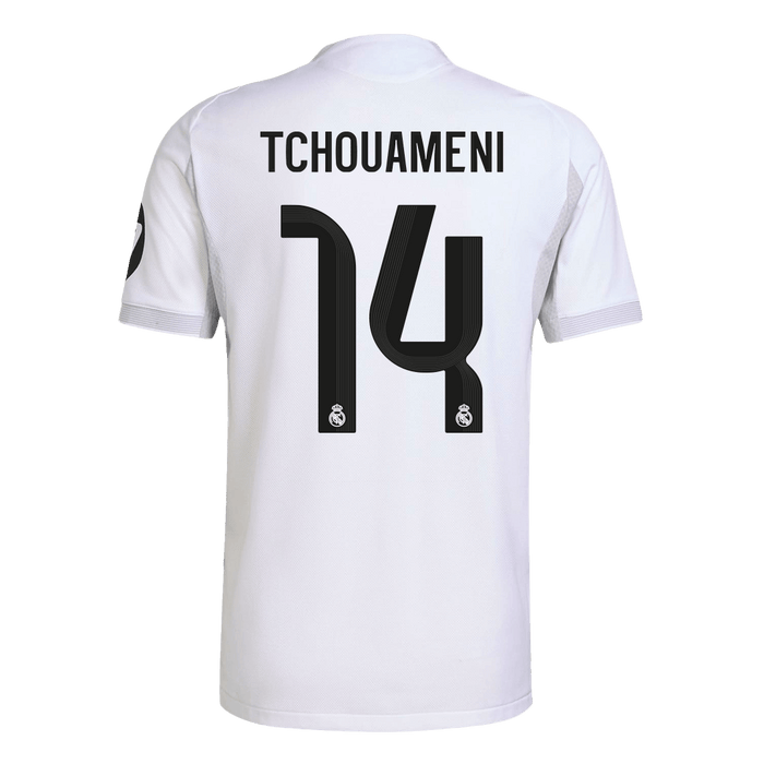 TCHOUAMENI #14 Real Madrid Home Authentic Soccer Jersey 2025/26