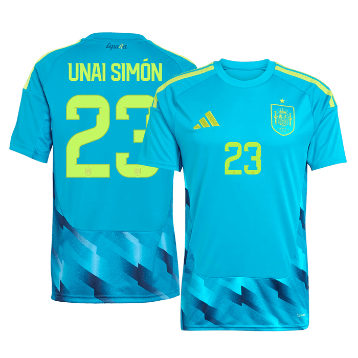 UNAI SIMóN #23 Spain Goalkeeper Soccer Jersey World Cup 2026 Blue
