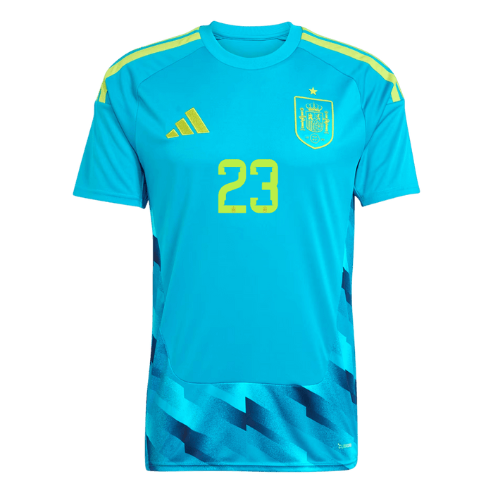 UNAI SIMóN #23 Spain Goalkeeper Soccer Jersey World Cup 2026 Blue