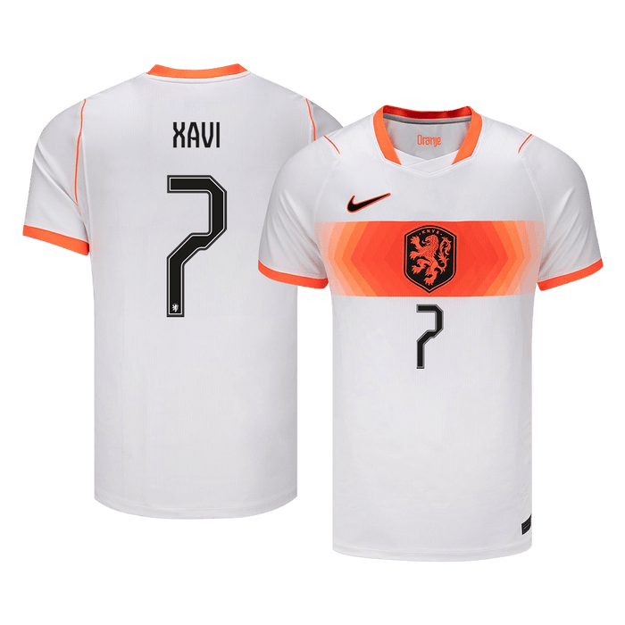 XAVI #7 Netherlands Away Soccer Jersey World Cup 2026